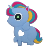 Прорезыватель для зубов Lindo Единорог, синий (LI 328-13) - Pampik