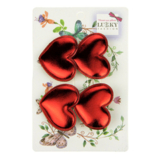 Заколки для волос Lukky, 2 шт., красный (T18547) - Pampik