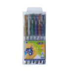 Гелевые ручки ZiBi Metallic, 6 цветов, 6 шт. (ZB.2203-99) - Pampik