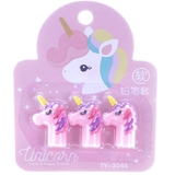 Набор колпачков канцелярских Единороги, розовый, 3 шт (853502) - Pampik