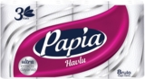 Рушники кухонні Papia, тришарові, 8 рулонів (70830) - Pampik