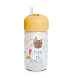 Пляшка для води та напоїв Suavinex Лісові історії, з трубочкою, жовтий (401207) - Pampik