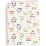 Багаторазова непромокаюча пелюшка Lindo Сови, 70х50 см, світло-рожевий (Т-1855) - Pampik