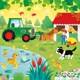 Usborne Book and 3 Jigsaws: On the Farm - Sam Taplin, англ. язык (9781474988896) - Pampik - 2