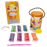 Набор теста для лепки Strateg Мистер тесто, 7 цветов (71807) - Pampik - 2