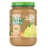 Пюре Vita Baby з груш, без цукру, 180 г - Pampik