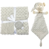 Плед с игрушкой-одеялом Interbaby Bubble Dou-Dou Bear Gray 110х80 см (8100220) - Pampik