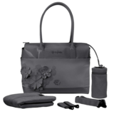 Сумка Cybex Platinum Simply flowers dark grey, темно-сірий (521001953) - Pampik