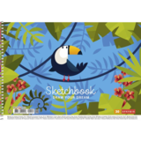 Альбом для рисования Star Draw your dream Тукан боковая спираль А4 30 листов (PB-SC-030-404) - Pampik