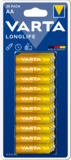 Батарейка Varta Long Life AA Bli Alkaline, 1,5 V, 30 шт. (4106101630) - Pampik
