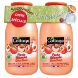 Набір Cottage White Peach Молочко для душу, 2шт. х 250 мл - Pampik