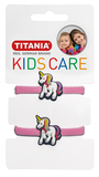 Набір резинок для волосся Titania Єдиноріг, 4 см, бузковий, 2 шт. (8521 KIDS) - Pampik