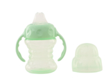 Поильник-непроливайка Baby Team, со спаутом и ручками, 6+ мес., 180 мл, мятный (5022_мятный) - Pampik - 2