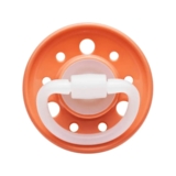 Кругла пустушка Nip Вишенька, латексна, 0-6 міс., помаранчевий (91008) - Pampik