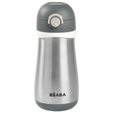 Металевий термопоїльник Beaba, 350 мл, сірий (913540) - Pampik