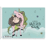 Альбом для малювання Star Принцеса з Єдинорогом бірюзовий 20 аркушів (PB-SC-020-406) - Pampik