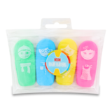 Набор маркеров Offtop Мини, неоновые, 4 цвета, 4 шт. (849898) - Pampik