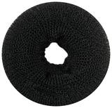 Валик-бублик для волосся Titania, 1 шт., чорний (7836) - Pampik