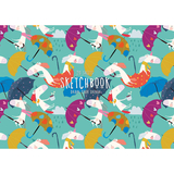 Альбом для малювання Star Коники з парасольками бірюзовий 20 аркушів (PB-GB-020-446) - Pampik