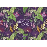 Альбом для малювання Школярик Квіти клеєний блок А4 30 аркушів (PB-GB-030-430) - Pampik