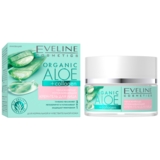 Зволожуюче-заспокійливий крем-гель для обличчя Eveline Organic Aloe + Collagen, 50 мл (C50ACNKZ) - Pampik