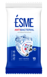 Вологі серветки Esme Антибактеріальні, 15 шт. - Pampik