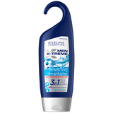 Гель для душу антибактеріальний 3 в 1 Eveline Men X-Treme Sensitive, 250 мл - Pampik