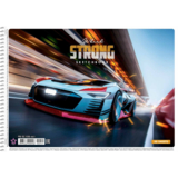 Альбом для малювання Star Синій автомобіль, 30 аркушів (PB-SC-030-441) - Pampik