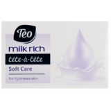Мило тверде Тeo Milk Rich Tete-a-Tete Soft Сare, світло-фіолетовий, 100 г (58089) - Pampik
