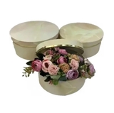 Набор подарочных коробок UFO Cream YS 2212-3C, 3 шт. (YS 2212-3C Набор 3 шт CREAM круг) - Pampik