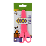 Ножиці з лінійкою ZiBi Kids line, в чохлі, рожевий (ZB.5004-10) - Pampik
