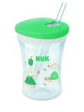 Поїльник Nuk Evolution Action Cup, 230 мл, зелений (3952384) - Pampik