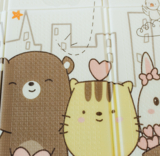 Детский двухсторонний складной коврик Poppet Спящие малыши и Волшебный город, 180x150x1 см (PP011-150) - Pampik - 5