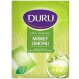 Туалетне мило для душу Duru Fresh Sensations Соковитий лайм, 600 г (4 х 150 г) - Pampik