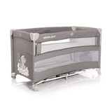 Манеж-кроватка Lorelli Up And Down Grey luxe, серый (23777) - Pampik