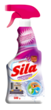 Средство для мытья и очистки ковров, мягкой мебели и текстиля Sila, с распылителем, 500 г - Pampik