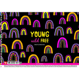 Альбом для малювання Школярик Young Wild Free бічна спіраль А4 30 аркушів (PB-SC-030-513) - Pampik