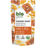 Крем-мыло для рук Bio Naturell Мед и молоко, 460 мл - Pampik