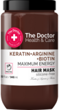 Маска для волосся The Doctor Health&Care Keratin + Arginine + Biotin Maximum Energy Hair Mask, 946 мл - Pampik