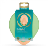 Тарілочка глибока з кришкою та ложечкою Baboo, зелений (90423) - Pampik - 3