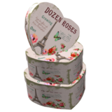 Набір подарункових коробок UFO Paris 3366-SY298, 3 шт. (3366-SY298 Набор 3 шт paris серд) - Pampik