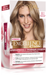 Фарба для волосся L’Oréal Paris Excellence Creme, відтінок 8.1 (світло-русявий попелястий), 176 мл - Pampik