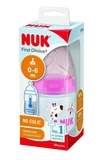 Пляшечка для годування NUK First Choice Plus Жираф, з силіконовою соскою, 150 мл, рожевий (3952399) - Pampik - 2