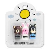 Набір ковпачків канцелярських Offtop Звірі, 3 шт. (853500) - Pampik