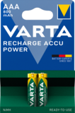 Акумулятор Varta ACCU AAA 800mAh Bli 2 (ready 2 use), 2 шт. (56703101402) - Pampik