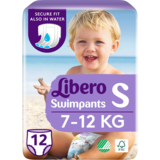 Підгузки-трусики для плавання Libero Swimpants 2 (7-12 кг), 12 шт. - Pampik