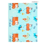 Дитячий двосторонній складний килимок Poppet Дорога додому та Пожежна команда, 150х200х0,8 см (PP019-150H) - Pampik - 2