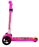 Самокат Daddychild 009T-Pink с подсветкой колес розовый (HD-009T-Pink) - Pampik - 3