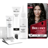 Крем-фарба для волосся Brillance 890 елегантний чорний, 160 мл - Pampik - 4