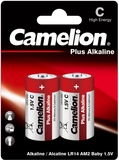 Батарейки Camelion 1,5V С LR14-BP2 Plus Alkaline, 2 шт. (LR14-BP2) - Pampik